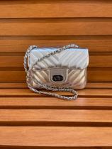 Bolsa Feminina Alça Transversal Corrente Ombro Lateral Regulável