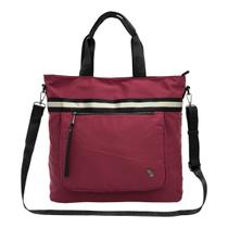 Bolsa Feminina Alça Transversal Ombro Nylon Tiracolo Reforçada Resistente Casual Grande Golden Fenix