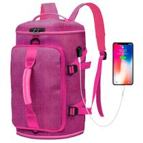 Bolsa Feminina Alta Qualidade Resistente Semi Impermeável Preta Rosa Azul Espaçosa Compartimento P/ Sapatos Separados Bolsa Feminina Alta Qualidade Resistente Semi Impermeável Preta Rosa Azul Espaçosa Compartimento P/ Sapatos Separados