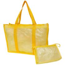 Bolsa Feminina Amarela Com Necessaire Ziper Academia Praia Viagem Sacola Bolsa Feminina Amarela Com Necessaire Ziper Academia Praia Viagem Sacola