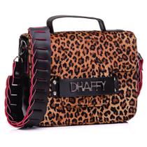 Bolsa Feminina Animal Print Alça Lateral Trabalhada