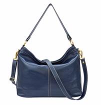 Bolsa Feminina Azul Marinho Tiracolo e Transversal Alça Comprida Regulável Ajuste Couro Bolsas Femininas Madamix MDXB348