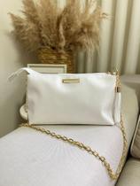 Bolsa Feminina Bag Pequena Alça Transversal Com Corrente Bolsas De Lado