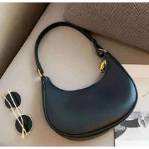 Bolsa Feminina Baguete Blogueira Meia Lua Tendência de Ombro Lateral Lisa