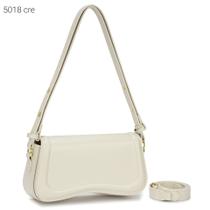 Bolsa Feminina Baguete com Tampa e Alças de Ombro e Transversal 5018 Bolsa Feminina Baguete com Tampa e Alças de Ombro e Transversal 5018