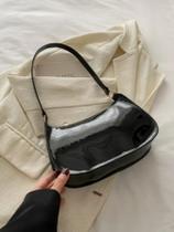 Bolsa Feminina Baguete De Ombro De Verniz Lisa Tendência