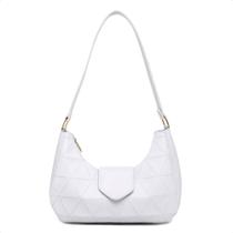 Bolsa feminina baguete pequena meia lua triângulo de ombro