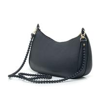 Bolsa Feminina Baguete Tiracolo Transversal Pequena Fashion Preto Bege Rosê Lavanda - Bolsa Feminina Baguete Tiracolo Transversal Pequena Fashion Preto Bege Rosê Lavanda -