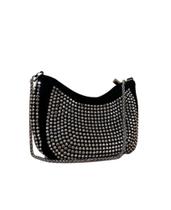 Bolsa feminina balada de Ombro mini com Strass Brilhante
