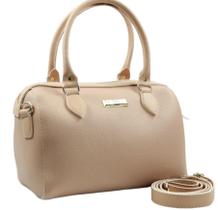 Bolsa feminina baú espaçosa com foro