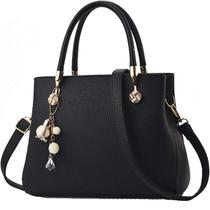 Bolsa Feminina Baú Média Tote Alça De Mão E Transversal de Mão Casual Passeio Barata Grande Presente Bolsa Feminina Baú Média Tote Alça De Mão E Transversal de Mão Casual Passeio Barata Grande Presente