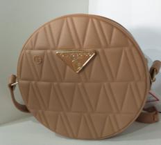 Bolsa Feminina Baú Tiracolo Giulia Bardô Light Tan Gb215