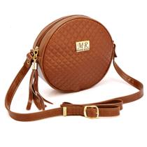 Bolsa Feminina Bolsinha Redonda Com Alça De Ombro Varias Cores