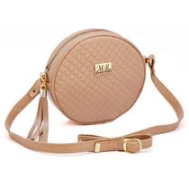 Bolsa Feminina Bolsinha Redonda Com Alça De Ombro Varias Cores