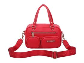 Bolsa Feminina Bowling Média Fellipe Krein FK607 Pockets