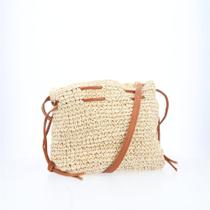 Bolsa Feminina Bucket de Palha
