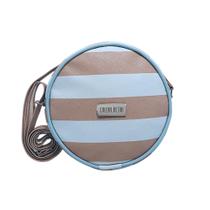 Bolsa Feminina Calma, Beth! - Modelo Julieth Redonda Listrada Rosê Bolsa Feminina Calma, Beth! - Modelo Julieth Redonda Listrada Rosê