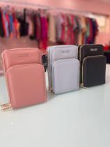 Bolsa Feminina carteira porta celular com 3 divisórias transversal Mini Bah Forever