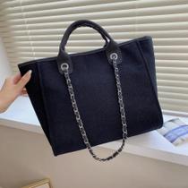 Bolsa Feminina Casual Alça de Mão Transversal - Preta