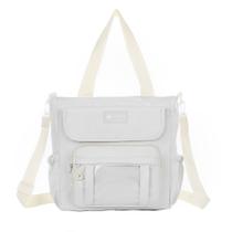 Bolsa Feminina Casual Alça Transversal Lateral Ombro Faculdade Cursinho Moda Fashion Passeio Média Impermeavel Espaçosa