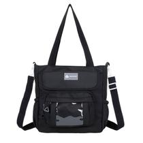 Bolsa Feminina Casual Alça Transversal Lateral Ombro Faculdade Cursinho Moda Fashion Passeio Média Impermeavel Espaçosa