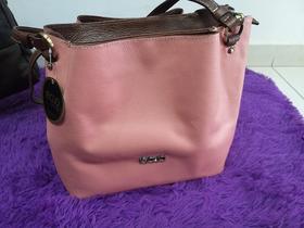 Bolsa feminina casual feminina rosa bb/telha - Recuo fashion bag