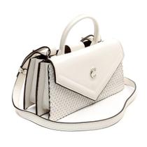 Bolsa Feminina Cecconello Transversal Couro Branca - CSS2515 Bolsa Feminina Cecconello Transversal Couro Branca - CSS2515