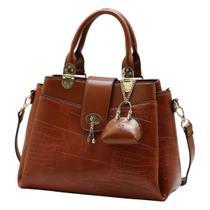 Bolsa Feminina Chaveiro Mini Bag Textura Croco Moda Chenson Bolsa Feminina Chaveiro Mini Bag Textura Croco Moda Chenson