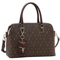 Bolsa Feminina Chenson 3485486 com Pingente Ursinho Cor:Café