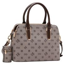 Bolsa Feminina Chenson CG85414 Monograma Atemporal Cor:Café Bolsa Feminina Chenson CG85414 Monograma Atemporal Cor:Café