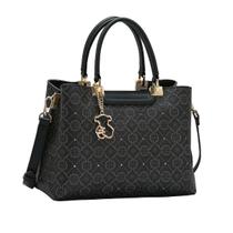 Bolsa Feminina Chenson Classic Cristal Estruturada Casual 3485357 Preto