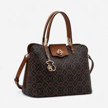 Bolsa Feminina Chenson Classic Cristal Estruturada Casual Café Bolsa Feminina Chenson Classic Cristal Estruturada Casual Café