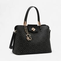 Bolsa Feminina Chenson Classic Cristal Estruturada Casual Preto