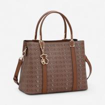 Bolsa Feminina Chenson Cristal Monograma Café Bolsa Feminina Chenson Cristal Monograma Café