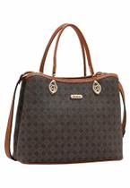 Bolsa Feminina Chenson Elemento Gráfico Casual - Café 3485287