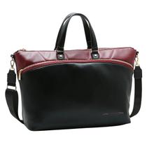 Bolsa Feminina Chenson Grande 3485584 Com Suporte pra Mala Cor:Preto