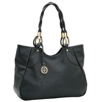 Bolsa Feminina Chenson Grande Ombro 3485549 Luxo Ferragem Cor:Preto Bolsa Feminina Chenson Grande Ombro 3485549 Luxo Ferragem Cor:Preto