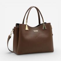 Bolsa Feminina Chenson Mão Contemporâneo Café