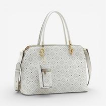 Bolsa Feminina Chenson Mão Monograma Luxo Off White