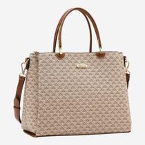 Bolsa Feminina Chenson Mão New Elemento Gráfico Bege Bolsa Feminina Chenson Mão New Elemento Gráfico Bege