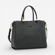 Bolsa Feminina Chenson Mão New Elemento Gráfico Preta Bolsa Feminina Chenson Mão New Elemento Gráfico Preta