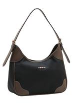 Bolsa Feminina Chenson Meia Lua de Ombro Impermeável Original CorPreto