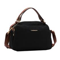 Bolsa Feminina Chenson Microfibra Média Alças Mão e Transversal