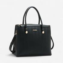Bolsa Feminina Chenson Mini Tramas Preto Bolsa Feminina Chenson Mini Tramas Preto