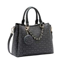 Bolsa Feminina Chenson Monograma Elegance 3485403 Estruturada Com Alça Transversal E Corrente