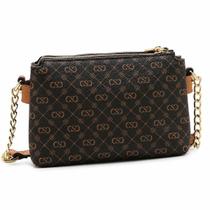 Bolsa Feminina Chenson Monograma Elegance Luxo - Original Cor:Cafe