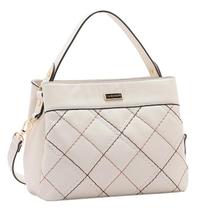 Bolsa Feminina Chenson Off White Matelassê com Alça Transversal Bolsa Feminina Chenson Off White Matelassê com Alça Transversal