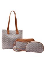 Bolsa Feminina Chenson Original - Alça de ombro - Elegance Luxo Kit 3 peças - Bege - 3485081 Bolsa Feminina Chenson Original - Alça de ombro - Elegance Luxo Kit 3 peças - Bege - 3485081