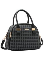 Bolsa Feminina Chenson Original Geométrica Mão 3484853 Preta Bolsa Feminina Chenson Original Geométrica Mão 3484853 Preta