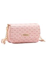 Bolsa Feminina Chenson Original - Monograma Elegance - Alça Transversal - Rosa 3484975